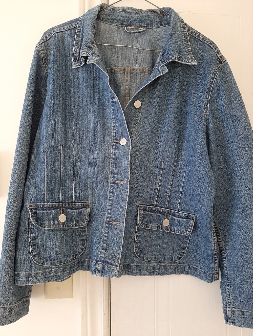 Classic Blue Denim Jacket - Casual Women’s Jean Coat